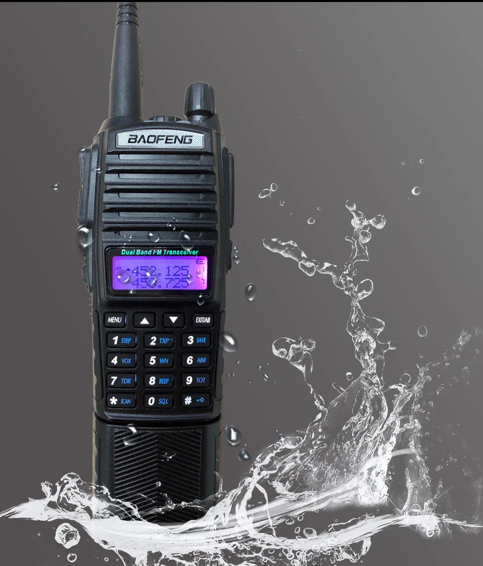 8 Вт Baofeng UV-82 рация длинный диапазон UHF VHF морской CB любительский радио сканер трансивер PMR 446 UV 82 большой Battey 3800 мАч