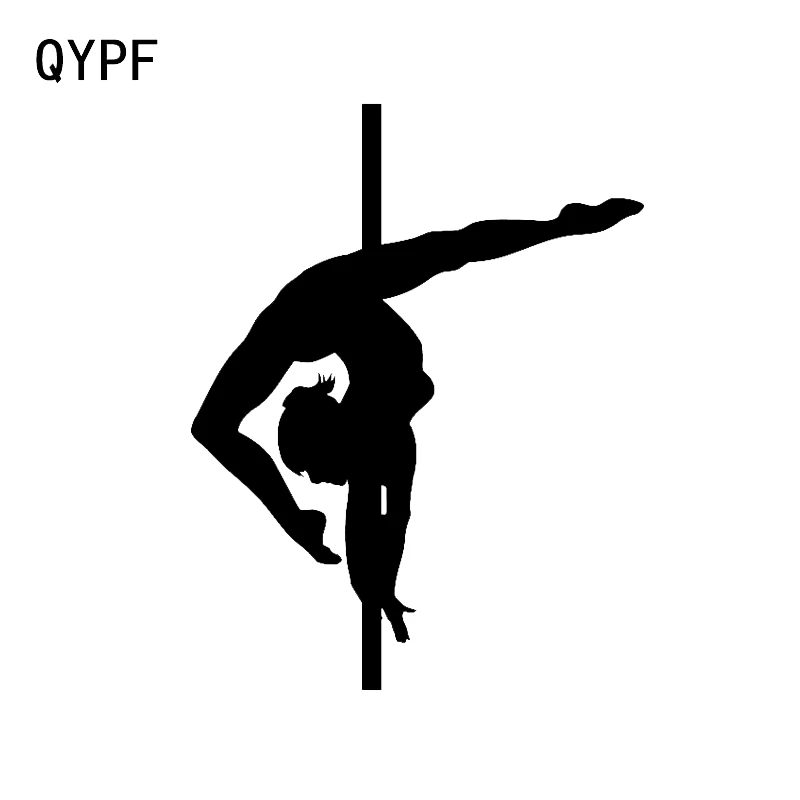 

QYPF 10.8*13.9 Fashion Dancing Sports Gymnastics Decor Car Sticker Vinyl Bumper Window C16-2091