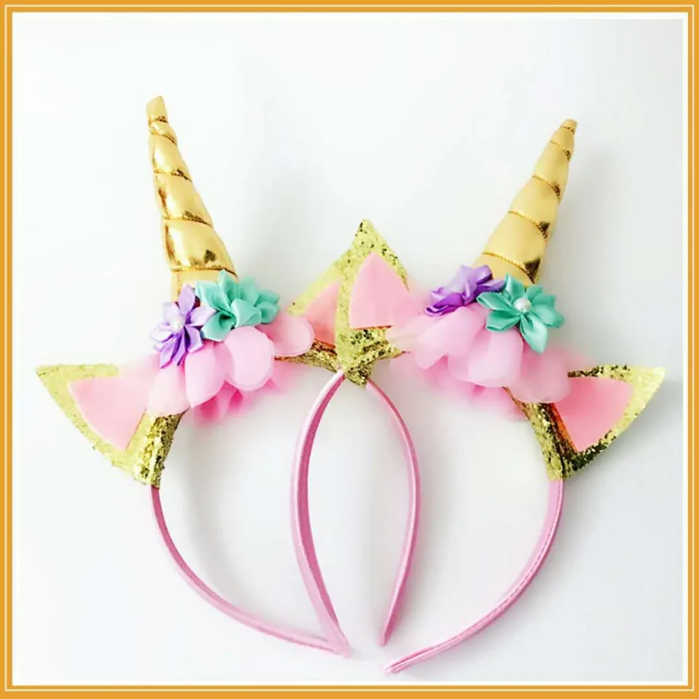 Повязка на голову с единорогом детская мультяшная повязка Хэллоуин Принцесса