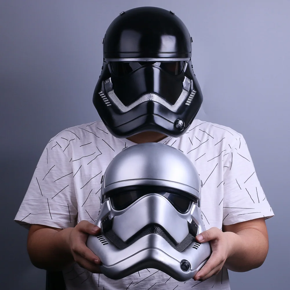 Máscara de casco de soldado de asalto de Star Wars, PVC negro, máscaras de fiesta de Halloween para adultos
