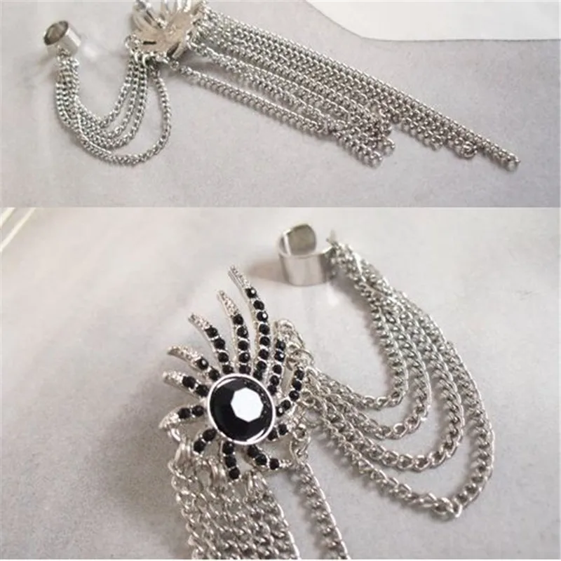 Женские асимметричные серьги-каффы из серебра 2019 пробы | Украшения и аксессуары