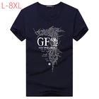 Мужская хлопковая мешковатая футболка, летняя L-8XL, мужская повседневная футболка с 3D принтом, Забавные футболки с короткими рукавами, мужские футболки для фитнеса, бодибилдинга, CF259