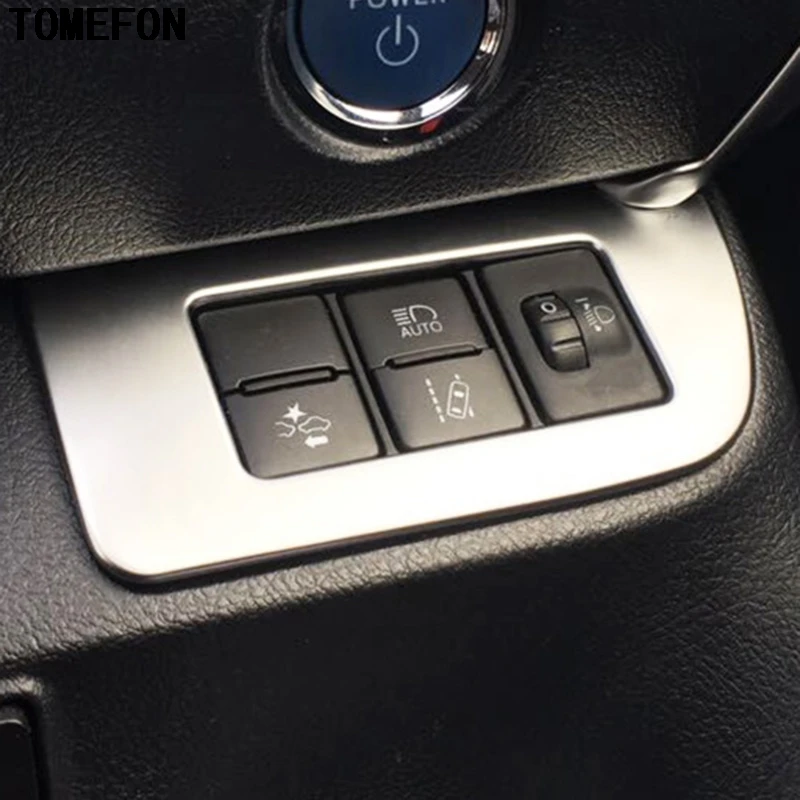 

1piece For Toyota Sienta 2016 2017 XP170 ABS Chrome Inner Head Light Lamp Switch Button Cover Decorative Trim