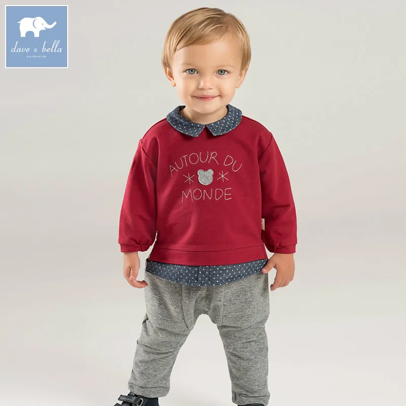 Костюм детский осенний с длинным рукавом и надписью DB8425