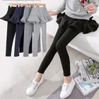 Леггинсы с юбкой с оборками для девочек 6-12 лет