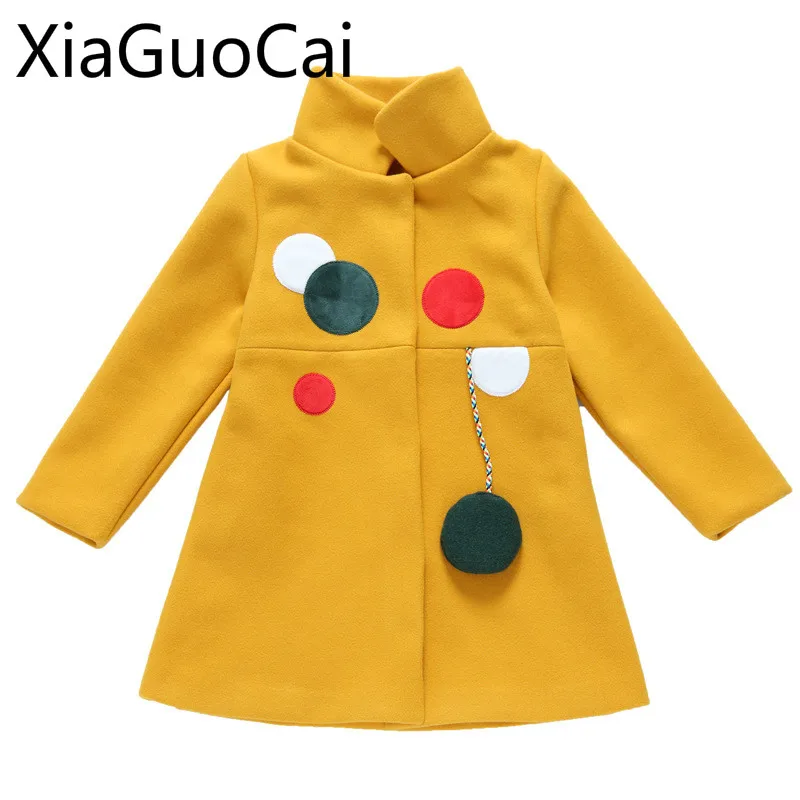 Girls' Coat 2018 New Children's Autumn and Winter Cashmere Coats Warm Fashion Korean Wild Woolen |