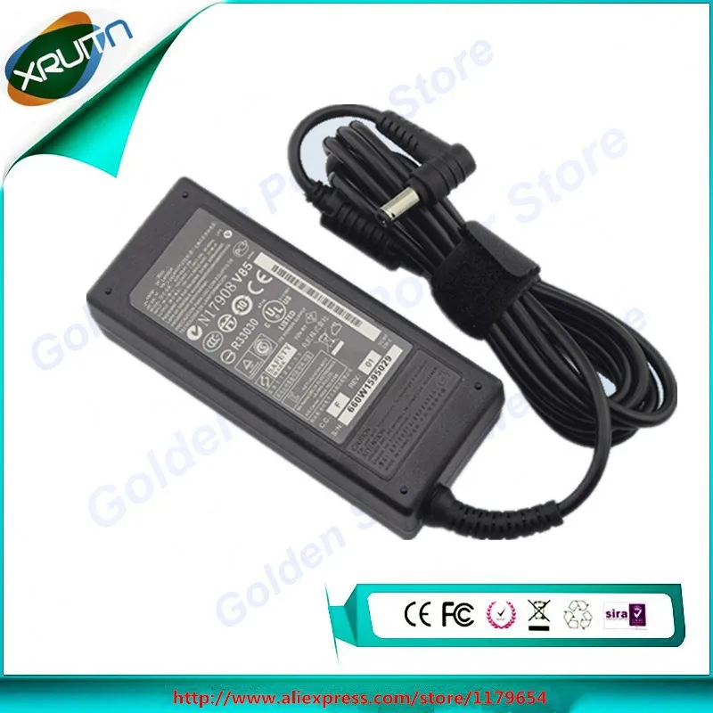Бесплатная доставка оригинальный 65W 19V 3.42A ноутбук адаптер переменного тока