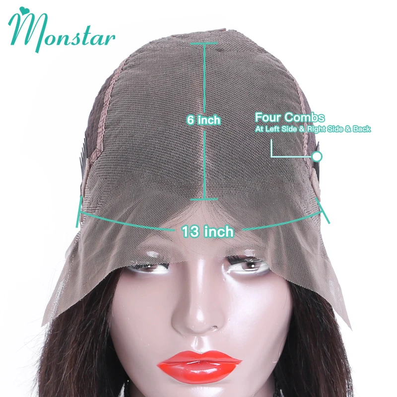 Monstar 13х6 европейские прямые Remy натуральные цвета/1B 613/613 русские светлые короткие