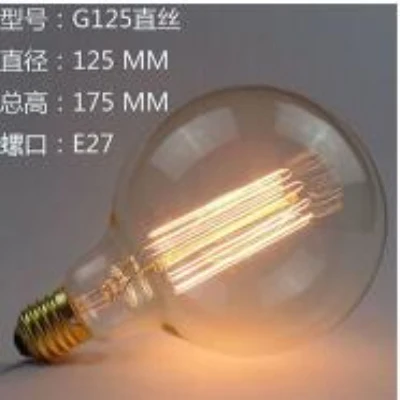 Ретро Edison led светильник лампочка E27 220 В 40 Вт ST64 G95 T185 T300 лампа накаливания ампулы лампы Винтаж Эдисон лампы - Испускаемый цвет: G