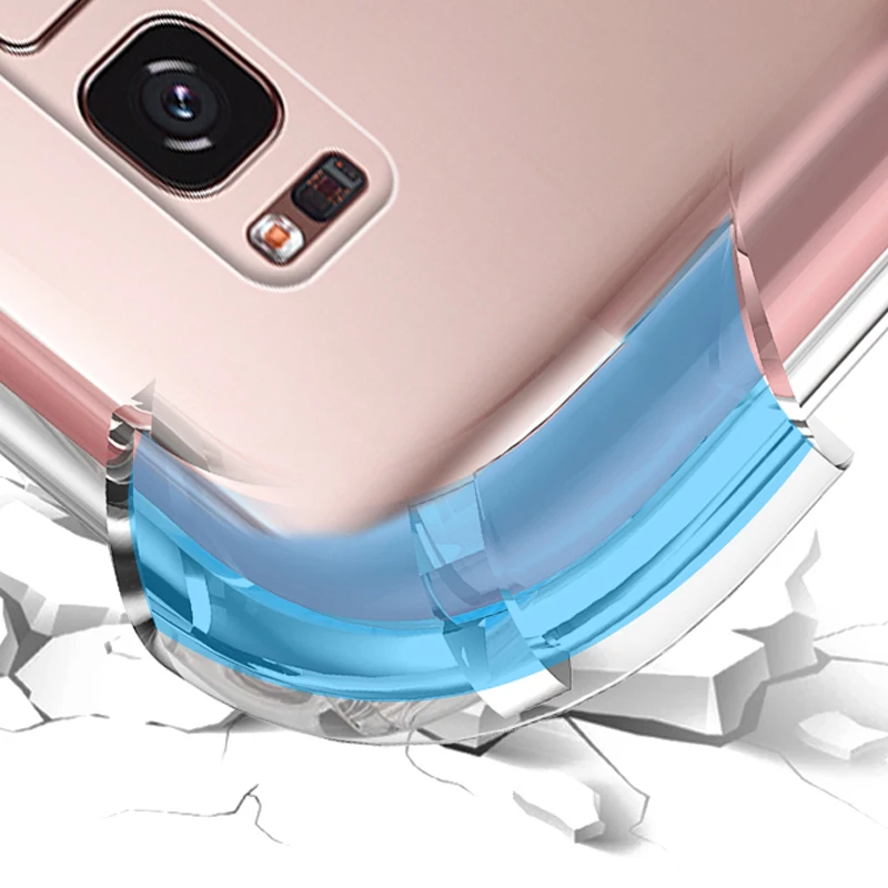 JKing для Samsung Galaxy S8 случай 2 в 1 Ясно Мягкий ТПУ силиконовый чехол Крышка плюс note 8