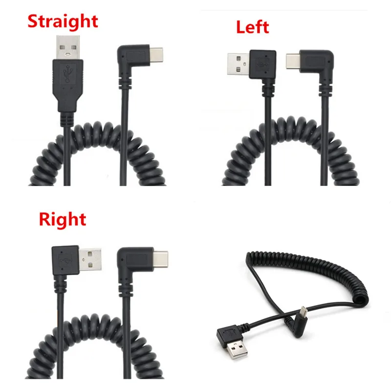 USB 2 0 штекер 90 градусов левый и правый угловой для фотографий 3 1 Type-C выдвижной S8 P10