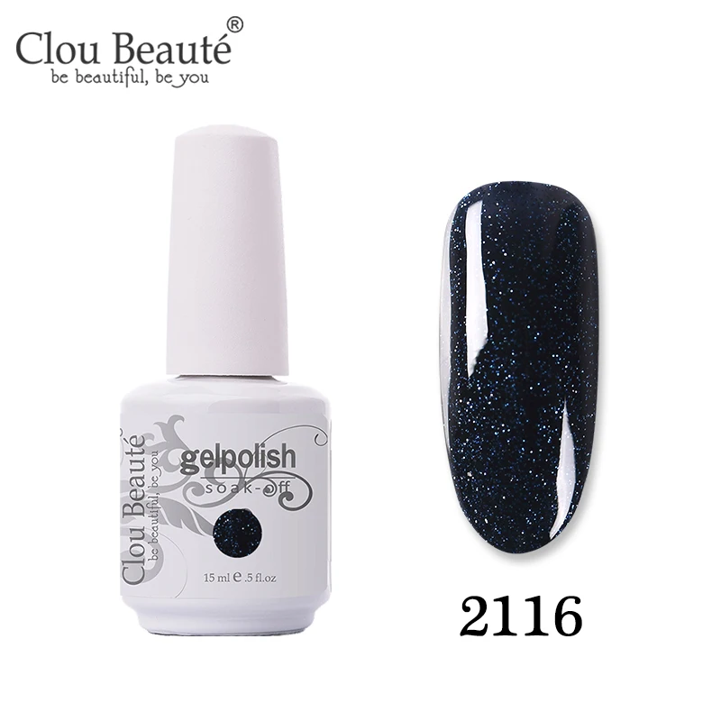 Clou Beaute дизайн ногтей Гибридный лак Полупостоянный УФ-гель для ногтей чистый цвет блеск замочить от гель-лака праймер Гель-лак - Цвет: 2116