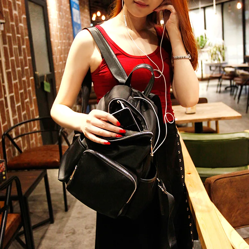Модный женский рюкзак oxford для девочек недорогой черный женские рюкзаки