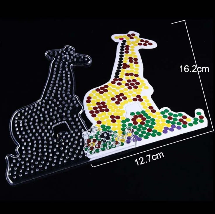 15 5 мм Хама бусины шаблон с цветной бумагой пластик трафарет головоломки Perler головоломки бусины Diy Прозрачная форма головоломки Pegboard - Цвет: 15
