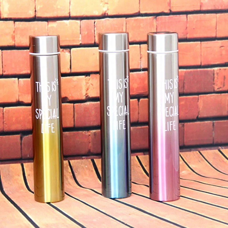 Креативная длинная чашка дамская модная маленькая Вакуумная из нержавеющей