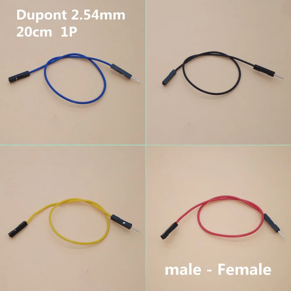 

20 шт., двухсторонний кабель Dupont для Arduino, 1P, 20 см, 2,54 мм