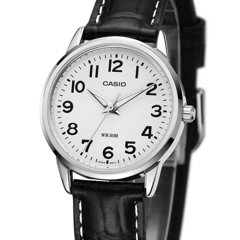 Простые Женские часы Casio 50 метров водонепроницаемые Модные кварцевые женские с