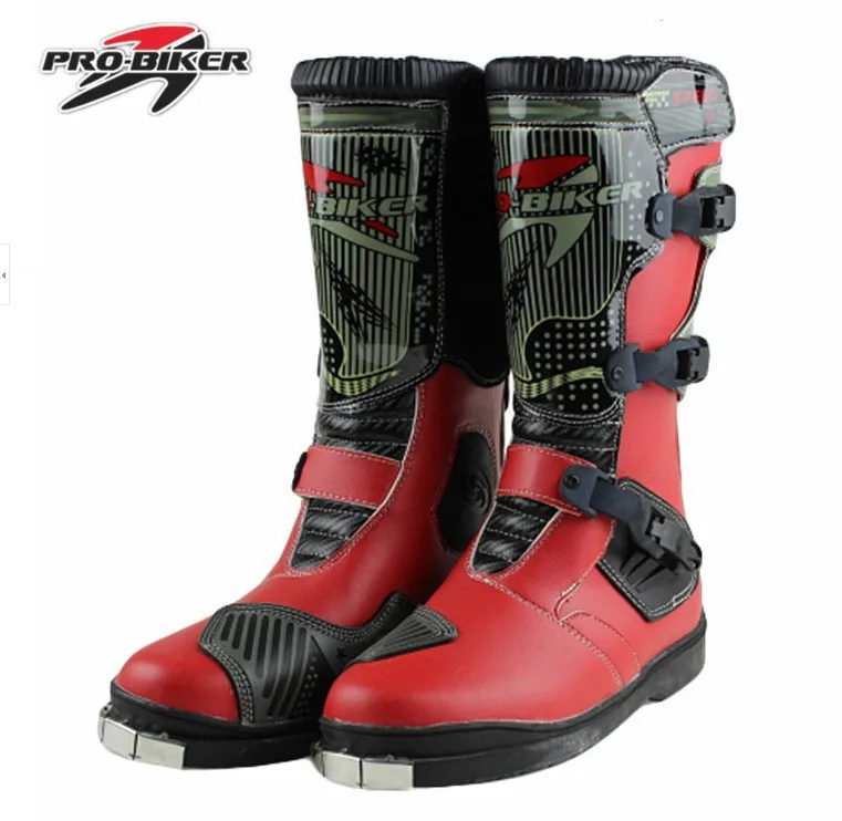 Новинка 2018 кожаные мужские ботинки для мотокросса бесплатная доставка