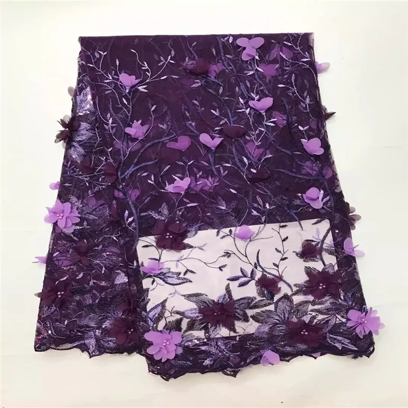 Good price 3d lace fabric new style embroidereed flower tulle for party dress african french JY61B-1 | Дом и сад