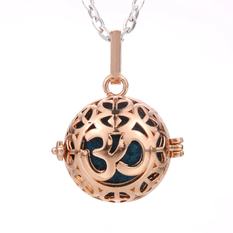 N2295-gold Новинка, серебряное ожерелье для ароматерапии, подвеска, ювелирные изделия, открытый медальон, ожерелье, диффузор эфирного масла, духи, ароматические ожерелья - Окраска металла: N2295-gold