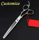 Custom 440c 7 дюймовые ножницы для домашних животных Машинка для стрижки собак Ножницы Для Стрижки собак Парикмахерские ножницы для стрижки животных ножницы для парикмахерских