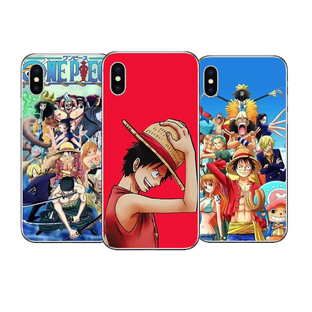 Одна часть чехол для телефона японского аниме Луффи Зоро Coque Apple Iphone 5 6 7 8 Plus S SE X XS XR