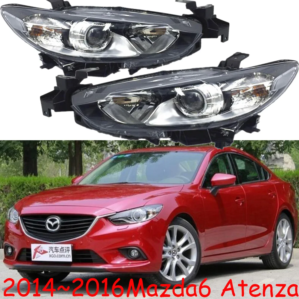 1 шт. стайлинга автомобилей налобный фонарь для Mazda 6 фары 2014 ~ 2016 галогеновые лампы