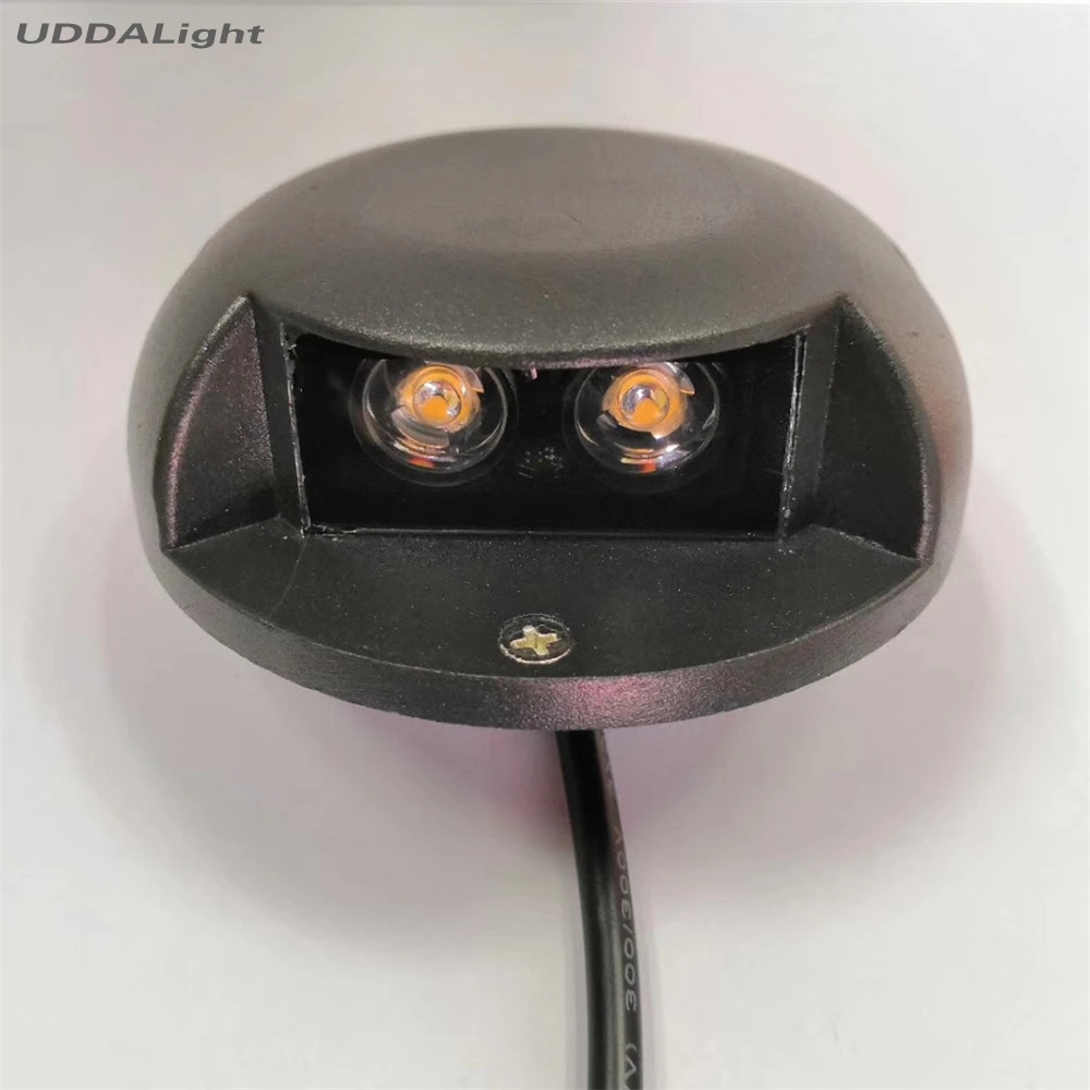 Односторонний светильник ing led шаговый светильник 2 Вт Водонепроницаемый светодиодный светильник для сада подземный Dia100* H35mm IP67 настенный