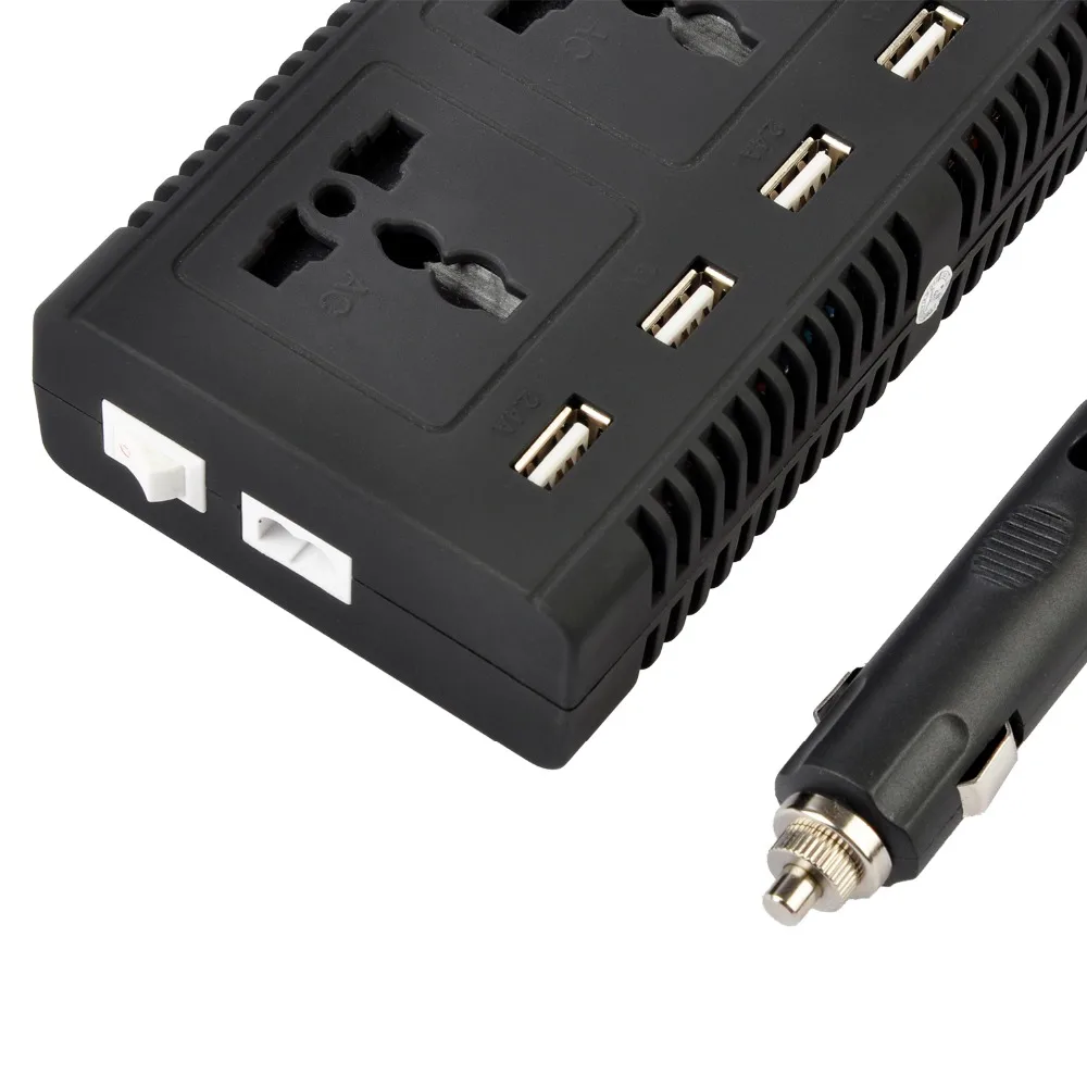 AZGIANT мощность 200 W Инвертор DC 12 В к AC 220 автомобильный преобразователь с 4 Порты и