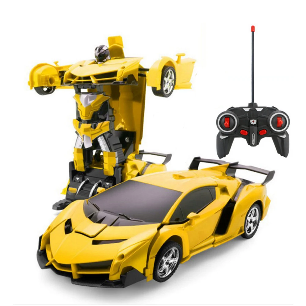 rc car transformation robots sports vehicle model drift car toys cool deformation car kids toys gifts for boys free global shipping