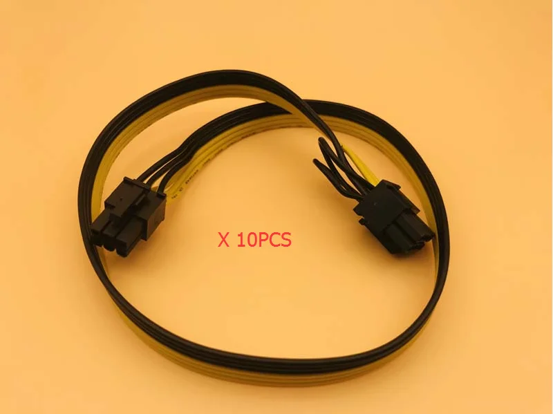 10 шт. 6Pin до 8Pin (6 + 2) кабель 60 см сервер плата преобразования питания графическая