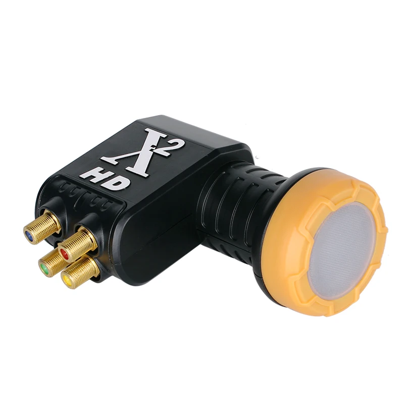 Универсальный спутниковый ресивер LNB X2 KU диапазон 0 5 дБ подходит для HD/3D Quad