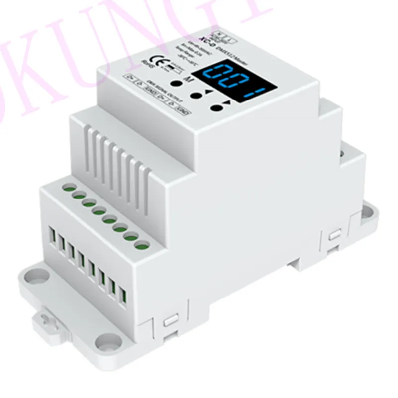 RF DMX512 RGBW DMX Master XC D (din рейка) многопиксельный RGB/RGB + W/RGB CCT контроллер AC85 265V входной
