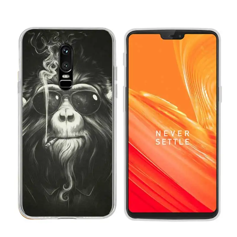 For Oneplus 6 6.28 Inch Phone Case Soft Tpu Silicone Back Cover Protective Printed Fundas One Plus Six A6000 |