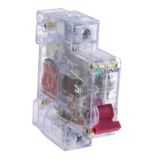 DZ47 63 1P AC 6A 10A 16A 20A 25A 32A 40A 50A 63A прозрачный 230/400v ~ Мини выключатель MCB C45 C