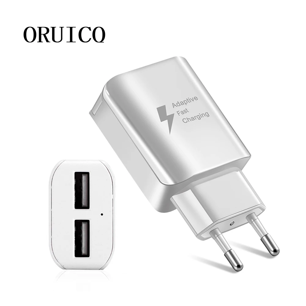 Двойное USB быстрое зарядное устройство для мобильного телефона EU/US штепсельная