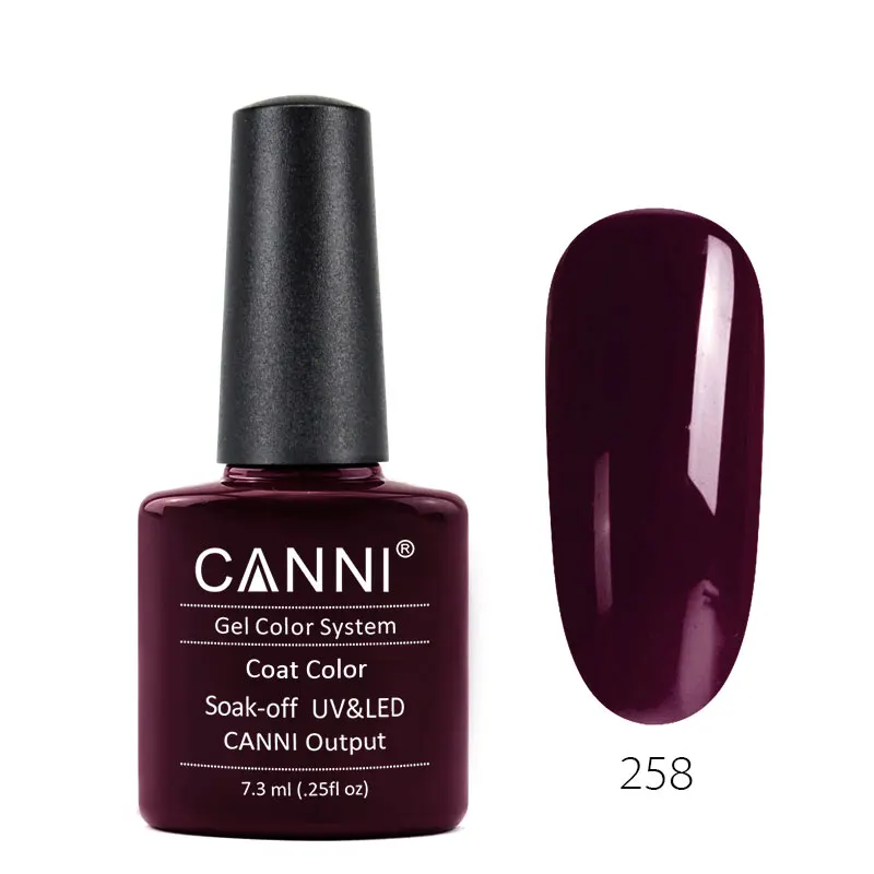 CANNI UV гель Лаки 7,3 мл французский Цвет 215-258 чехол с блестящей жемчужной блестящие шикарные женские босоножки с Светодиодный УФ-лампы для ногтей художественный Гель-лак для ногтей - Цвет: 258