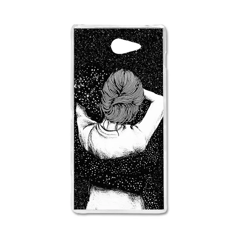 Силиконовый чехол для телефона, чехол для sony Xperia M2 D2302 S50H D2303 D2305 D2306, двойной чехол из ТПУ с милыми животными