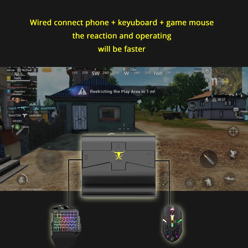 Конвертер адаптер PUBG мобильный Геймпад контроллер игровая мышь клавиатура для Android IOS телефон к ПК Пульт дистанционного управления BattleDock