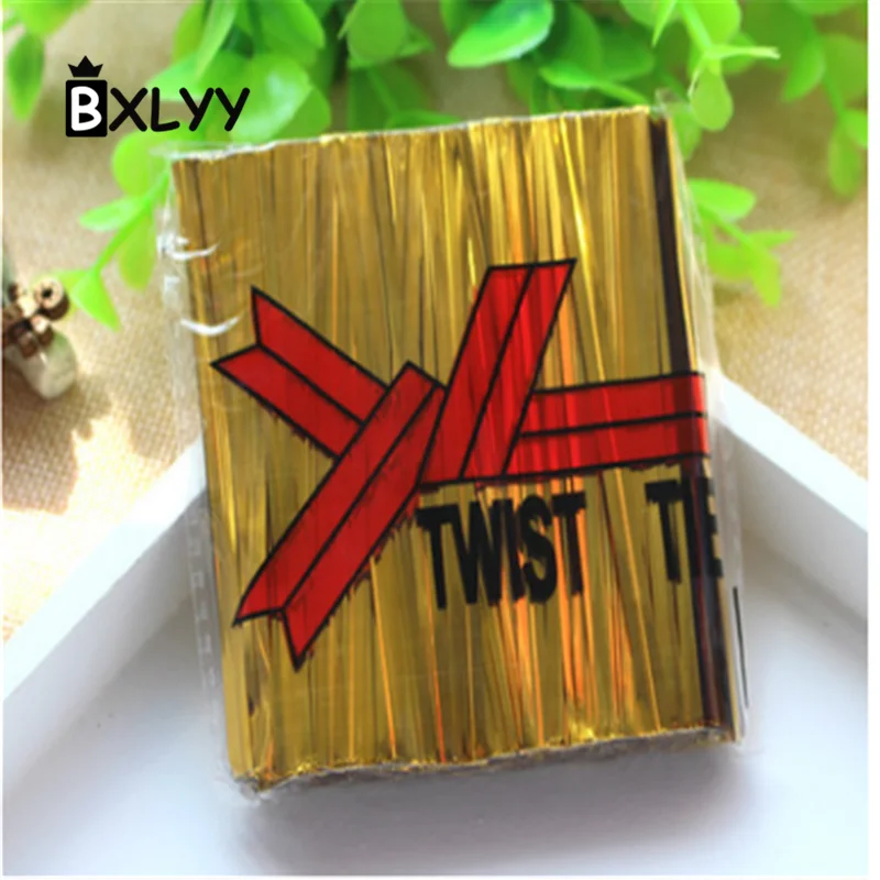 Золотой BXLYY 25 шт. выпечки Десерт Конфеты Хлеб мешок печенье сухой пищевой упаковки DIY подарки на год украшения дома аксессуары. 8z - Цвет: Золотой