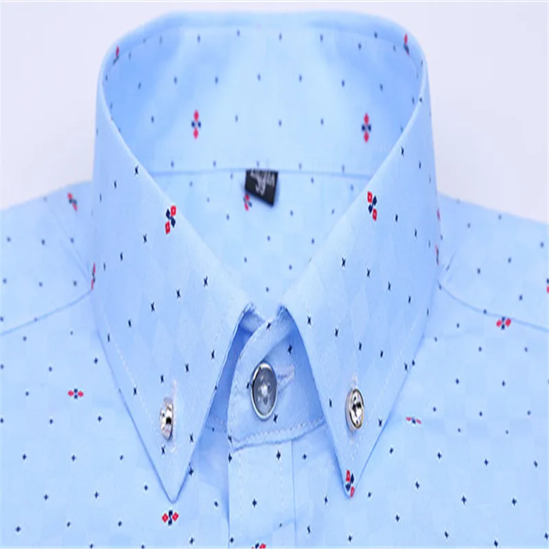 2019 Новое поступление мужские рубашки облегающие с длинным рукавом весенние