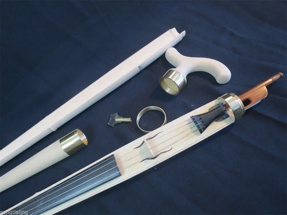 

Copy of old unfinished Walking Stick Cane Violin Pochette Canne -Violon