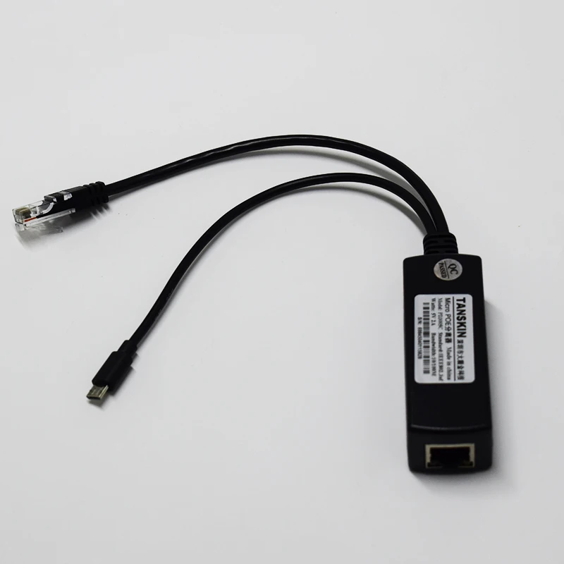 Разделитель POE 5 В 10 Вт 2 А блок питания M USB сепаратор комбайнер черный цвет |
