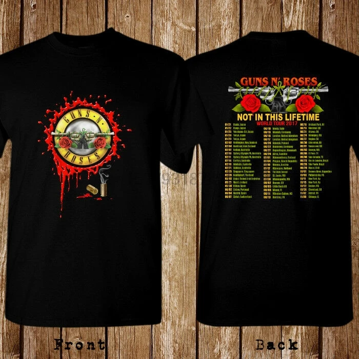 S 5XL футболка guns N Roses Not In This Lifetime Concert World Tour|Мужские футболки| |