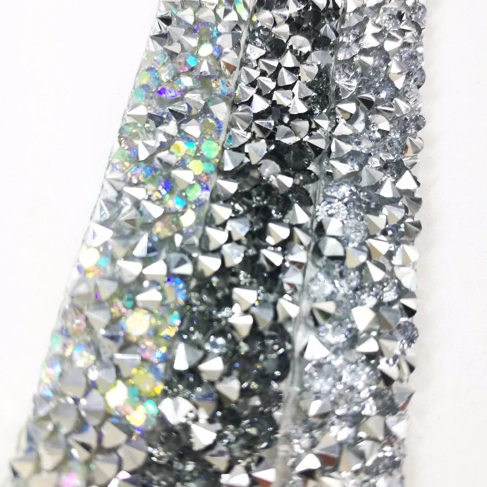 Лента для стразы с блестками 20 см