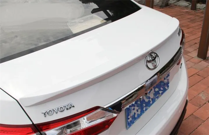 Для Toyota Corolla Спойлер ABS Материал заднее крыло праймер цвет Corolla задний спойлер для Toyota Corolla спойлер