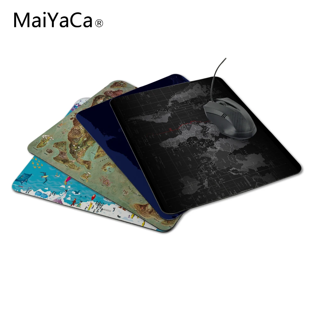 MaiYaCa карта мира! Модный компьютерный игровой коврик для мыши размером 18x22 см и 25x29 см