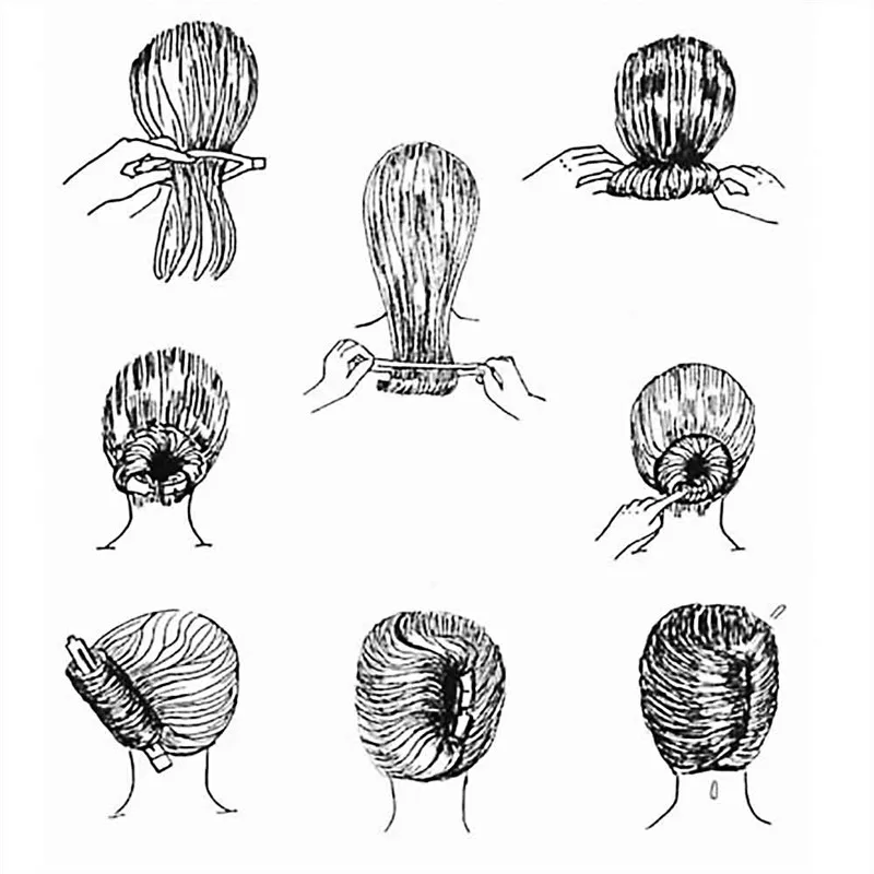 4 шт. пластиковый легкий пучок волос оплетка инструмент держатель зажим для стиль