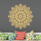 YOYOYU, виниловые наклейки на стену с изображением мандалы, цветка лотоса, Намасте, богемная Съемная наклейка, Йога, студия, украшение для спальни ZX373