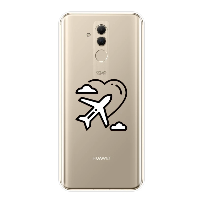Мягкий чехол из ТПУ для телефона Huawei Mate 9 10 20 Lite силиконовая задняя крышка